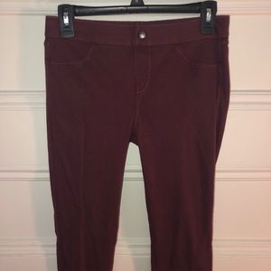 Burgundy Jeggings